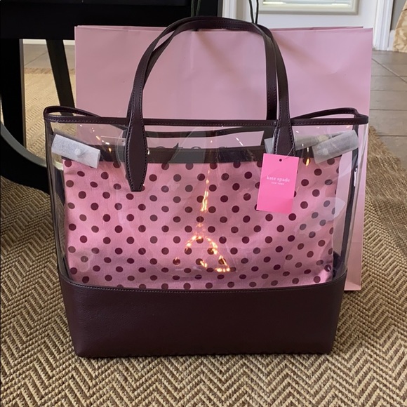 NWT Auth Kate Spade Large Triple Compartment tote